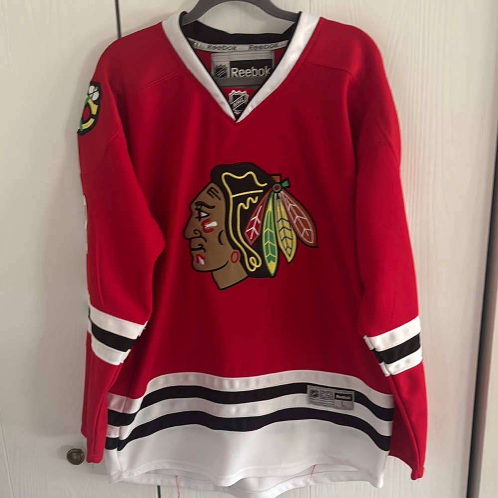 Reebok Red V-Neck Sweater with Classic Design